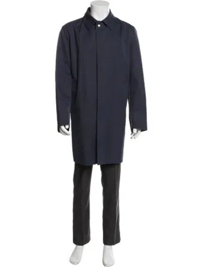 Pre-owned Kiton Overcoat In Blue