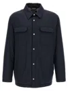 Kiton Overshirt Padded Long Sleeves In Blue