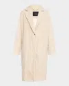 Kiton Paillette Check Tweed Single-breasted Coat In White