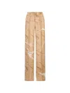 Kiton Paint-splatter Drawstring Trousers In Multi