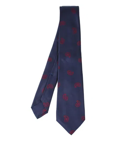 Kiton Paisley-pattern Silk Tie In Multi