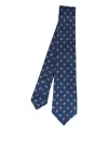 Kiton Paisley-pattern Tie In Blue