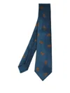 Kiton Paisley-pattern Tie In Blue
