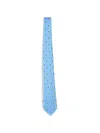 Kiton Paisley-pattern Tie In Blue