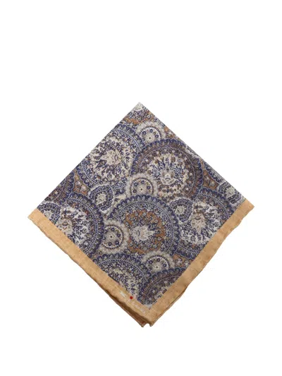 Kiton Paisley-print Silk Square In Multi