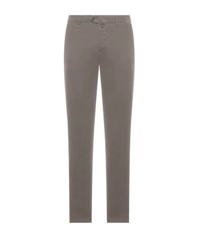Kiton Cotton Trousers In Brown