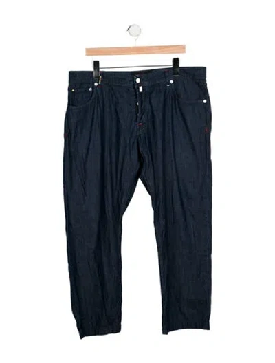 Pre-owned Kiton Pants In Blue