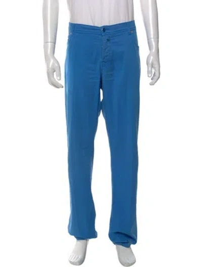 Pre-owned Kiton Pants In Blue