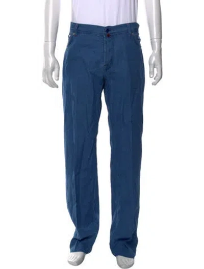 Pre-owned Kiton Pants In Blue