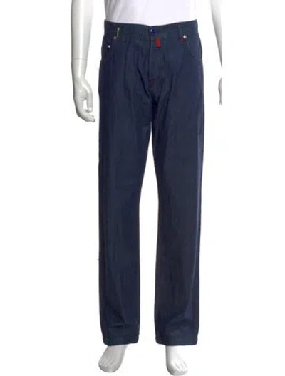 Pre-owned Kiton Pants In Blue