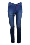 Kiton Trousers In Denim
