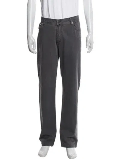 Pre-owned Kiton Pants In Gray