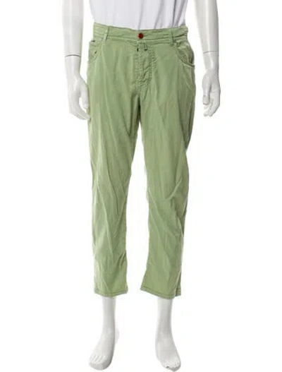 Pre-owned Kiton Pants In Green