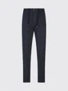 Kiton Drawstring Linen Trousers In Blue
