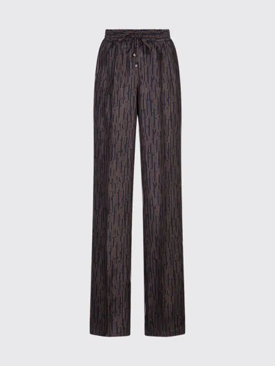 Kiton Pants  Woman Color Black In Brown