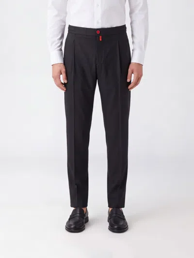 Kiton Pants Men Color Grey In Black