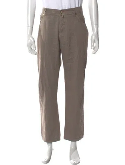 Pre-owned Kiton Pants In Neutral
