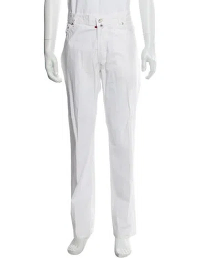Pre-owned Kiton Pants In White