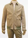 Kiton Kired Stick Cotton Light Jacket In Neutral