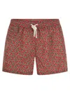 Kiton Men Patterned Beach Boxers In Red