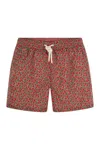 Kiton Men Patterned Beach Boxers In Red