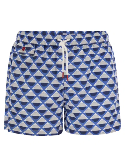KITON PATTERNED BEACH BOXERS