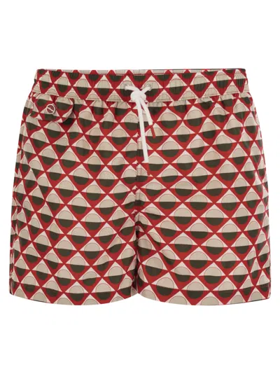 KITON PATTERNED BEACH BOXERS