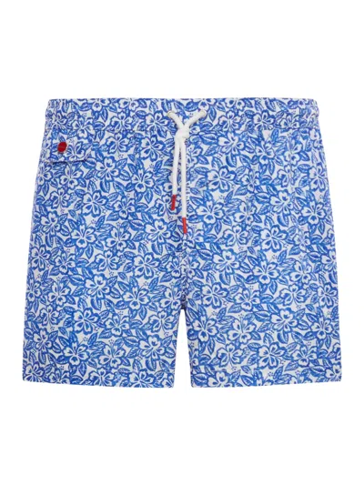 Kiton Patterned Swimsuit In Multicolour