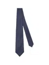 Kiton Patterned Tie In Blue