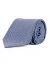 Kiton Patterned Tie In Blue