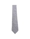 Kiton Patterned Tie In Gray