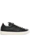 Kiton Pebbled Trainers In Black