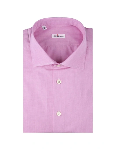Kiton Pink Poplin Shirt