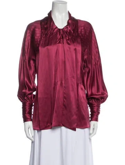 Pre-owned Kiton Pink Top In Burgundy