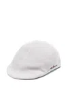 Kiton Piqué-weave Cap In Grey
