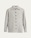 Kiton Plaid Button Down Wool Cashmere Shirt In Gray