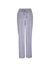Kiton Plaid Drawstring Trousers In Blue