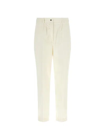 Kiton Straight-leg Casual Trousers In White