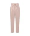 Kiton Pleated Drawstring Casual Pants In Nude