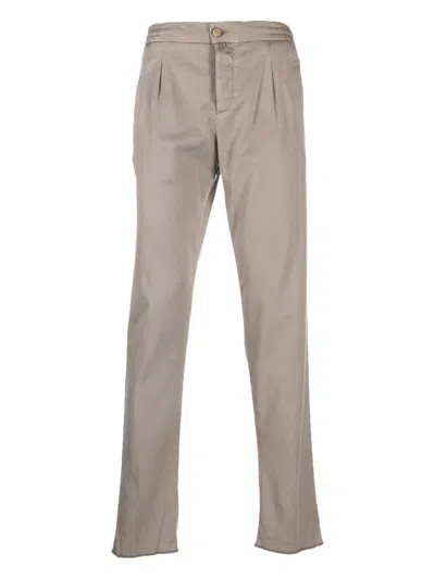 KITON PLEATED DRAWSTRING TROUSERS