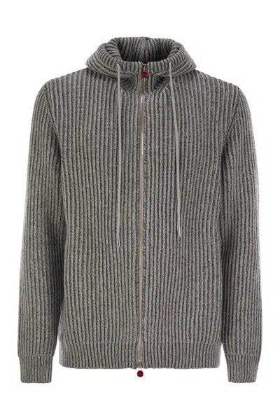 KITON KITON PLUSH CUT CASHMERE JACKET