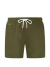 Kiton Drawstring Swimming Trunks In Green