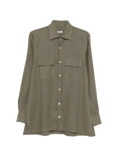 Kiton Pocket Shirt In Green