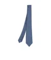 Kiton Micro Pattern Blue Diamond Tie In Blue
