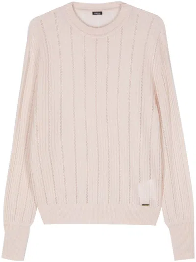 KITON POINTELLE-TRIM SWEATER