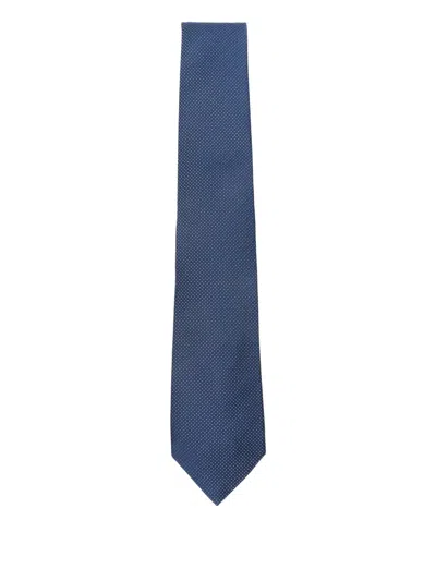 Kiton Polka Dot Silk Tie