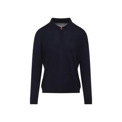 Kiton Navy Blue Polo Shirt