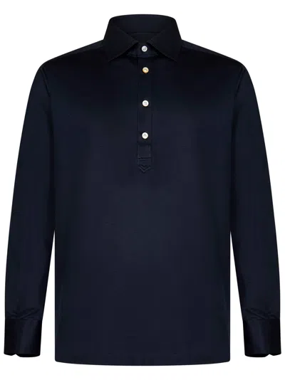 Kiton Polo Shirt In Blue