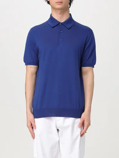 Kiton Polo Shirt  Men Color Blue