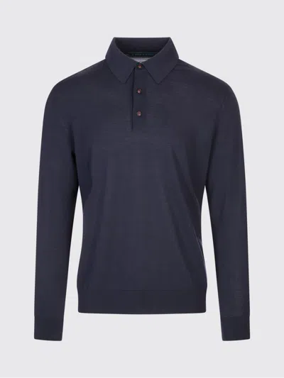 Kiton Polo Shirt  Men Color Blue In Multi
